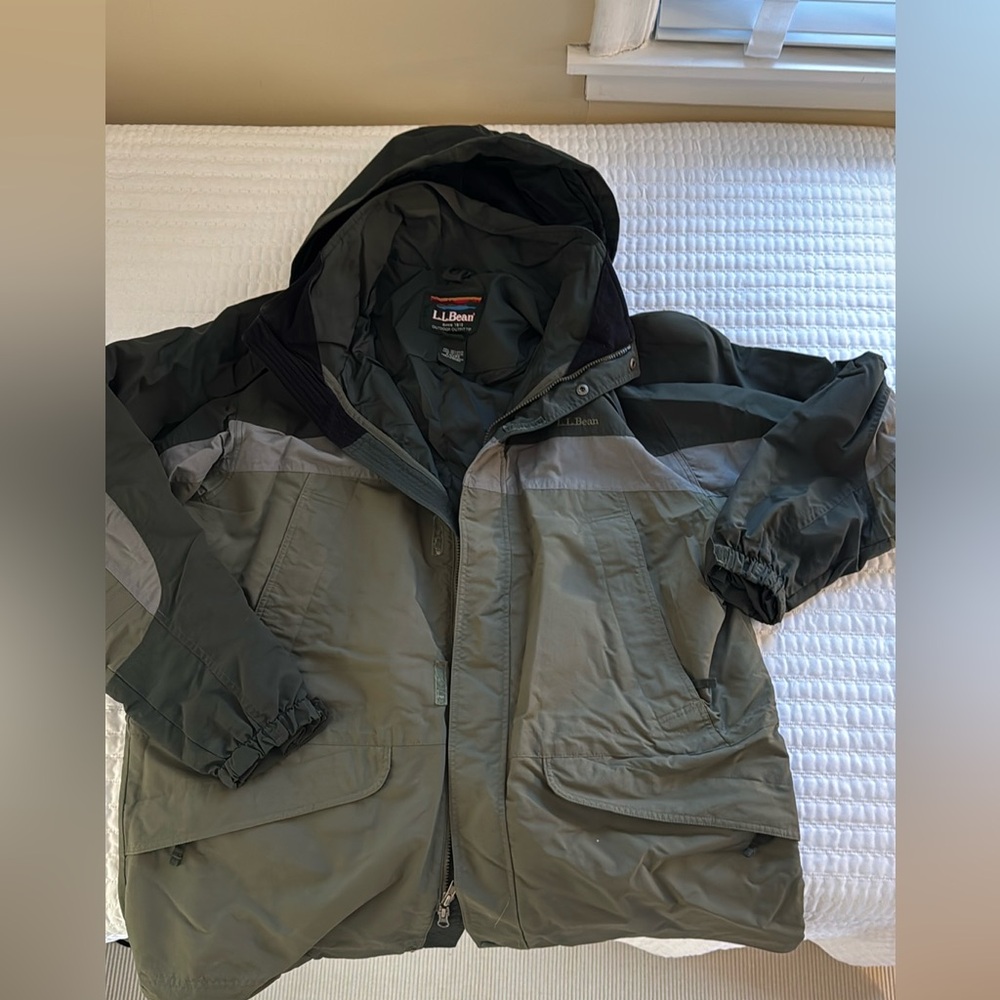 Men’s green extra large winter coat shell L.L. Bean